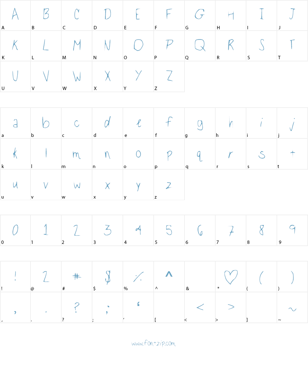 Be_Real__ Font Character